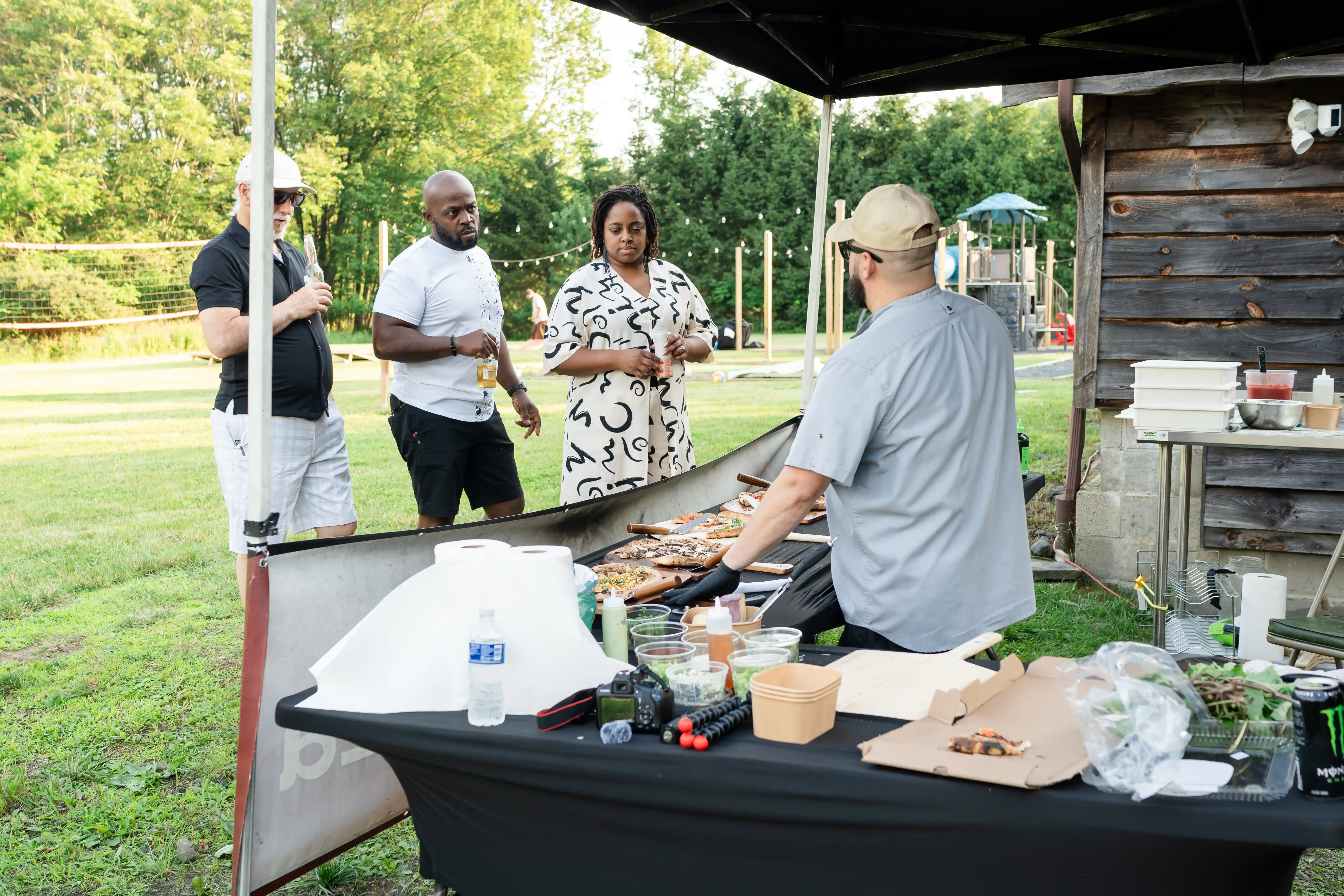 Man-Preparing-and-Baking-Pizza